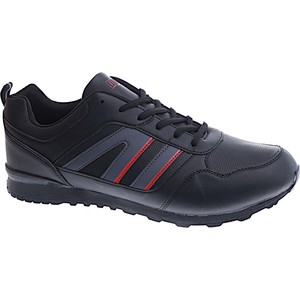 Pantofelek24 Sznurowane czarne buty sportowe /E7-1 15099 T484/