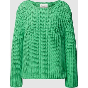Zielony sweter Marc O'Polo z bawełny