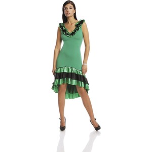 Zielona sukienka Fokus z tkaniny