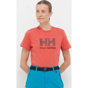 T-shirt Helly Hansen z bawełny w młodzieżowym stylu z okrągłym dekoltem