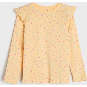 Żółta bluzka dziecięca Sinsay dla dziewczynek