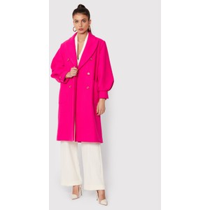 Różowy płaszcz Maryley przejściowa w stylu casual