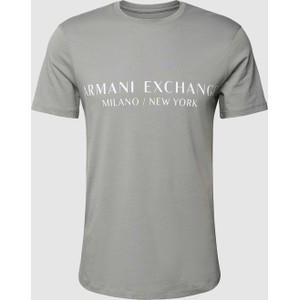 T-shirt Armani Exchange z nadrukiem z krótkim rękawem