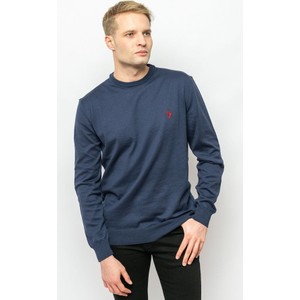 Niebieski sweter U.S. Polo z bawełny