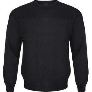 Czarny sweter M. Lasota z okrągłym dekoltem w stylu casual