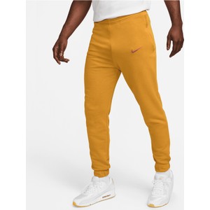 Brązowe spodnie Nike w sportowym stylu z dresówki