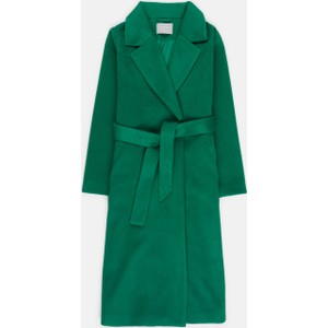 Zielony płaszcz Gate w stylu casual