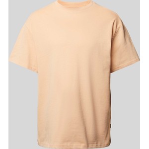 Pomarańczowy t-shirt Jack & Jones z bawełny w stylu casual