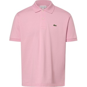 Różowa koszulka polo Lacoste w stylu klasycznym