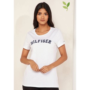 T-shirt Tommy Hilfiger z okrągłym dekoltem w młodzieżowym stylu z bawełny