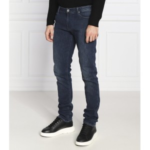 Granatowe jeansy Emporio Armani w stylu casual