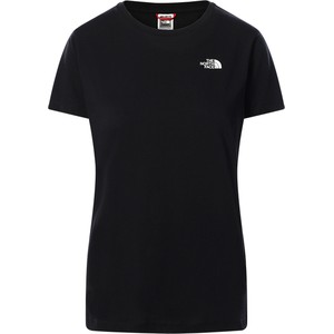 Czarny t-shirt The North Face w sportowym stylu z krótkim rękawem z bawełny
