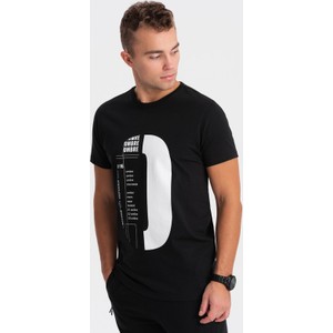 T-shirt Ombre w młodzieżowym stylu z nadrukiem z krótkim rękawem