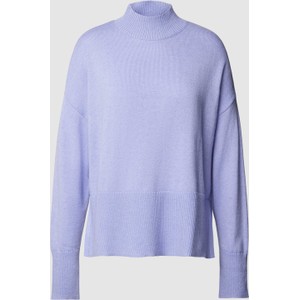 Fioletowy sweter Opus z wełny