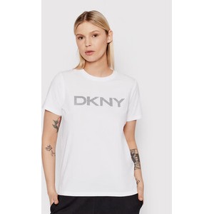 T-shirt DKNY z krótkim rękawem w młodzieżowym stylu