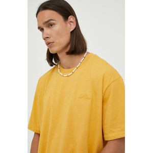 Żółty t-shirt Les Deux z krótkim rękawem