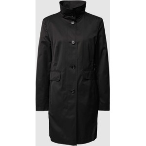 Czarny płaszcz Gil Bret krótki z bawełny bez kaptura
