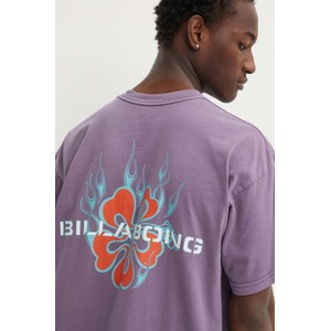 Fioletowy t-shirt Billabong z krótkim rękawem