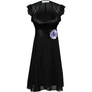 Sukienka Fokus w stylu retro rozkloszowana z szyfonu