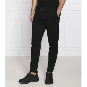 Czarne spodnie sportowe Hugo Boss w stylu casual z dresówki