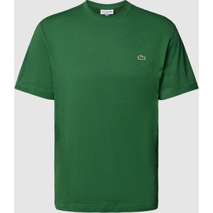 Zielony t-shirt Lacoste w stylu casual z krótkim rękawem