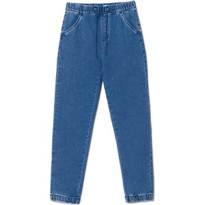 Granatowe jeansy Cropp w street stylu z bawełny