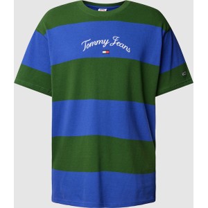 T-shirt Tommy Jeans w młodzieżowym stylu z krótkim rękawem z bawełny