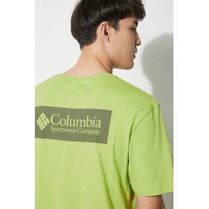 Zielony t-shirt Columbia z krótkim rękawem
