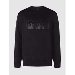Czarna bluza Armani Exchange z bawełny w młodzieżowym stylu