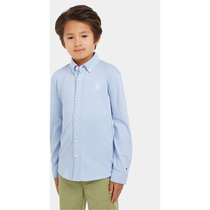 Niebieska koszula dziecięca Tommy Hilfiger dla chłopców
