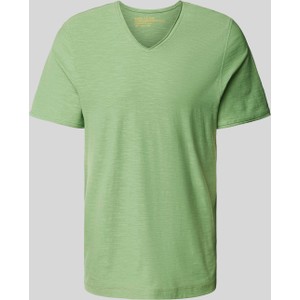 Zielony t-shirt McNeal z bawełny z krótkim rękawem w stylu casual
