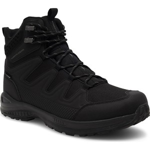 Czarne buty trekkingowe Sprandi sznurowane