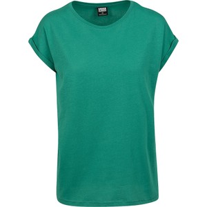 Zielony t-shirt Emp w stylu casual z okrągłym dekoltem z krótkim rękawem