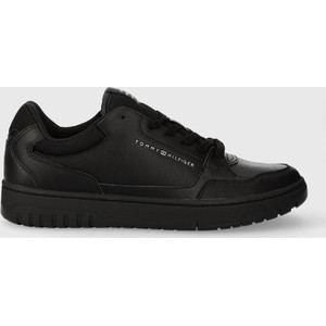 Czarne buty sportowe Tommy Hilfiger sznurowane