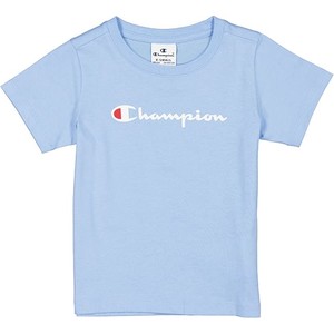 Niebieska koszulka dziecięca Champion dla chłopców z bawełny