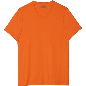 Pomarańczowy t-shirt Palmers z krótkim rękawem z bawełny w stylu casual