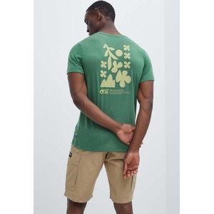 Zielony t-shirt Picture z nadrukiem w młodzieżowym stylu