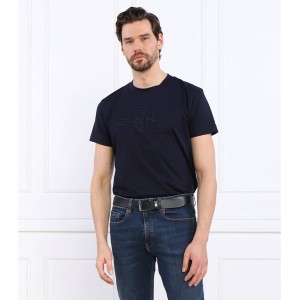 T-shirt Gant z krótkim rękawem w stylu casual z bawełny