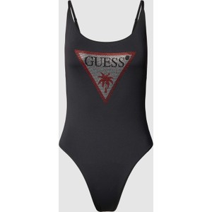 Czarny strój kąpielowy Guess w sportowym stylu