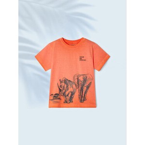 Pomarańczowa koszulka dziecięca Mayoral dla chłopców