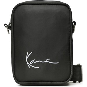 Czarna torebka Karl Kani matowa w młodzieżowym stylu na ramię