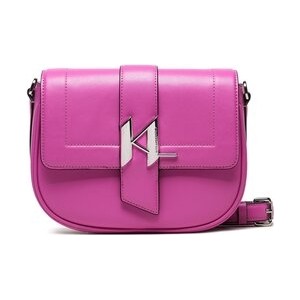 Różowa torebka Karl Lagerfeld matowa średnia