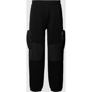 Czarne spodnie Emporio Armani w sportowym stylu z dresówki
