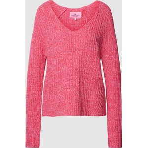 Różowy sweter Lieblingsstück z bawełny