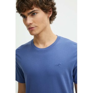 Niebieski t-shirt Hollister Co. w stylu casual