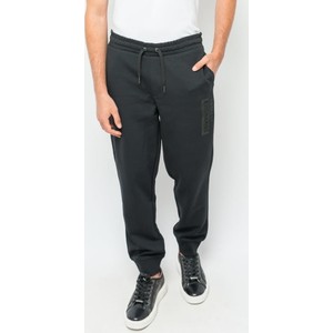 Czarne spodnie sportowe Armani Exchange w sportowym stylu z dresówki
