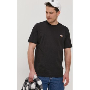 Czarny t-shirt Dickies z krótkim rękawem w stylu casual