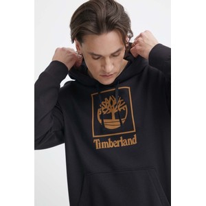 Czarna bluza Timberland z nadrukiem w młodzieżowym stylu