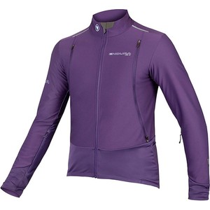 Fioletowa kurtka Endura krótka w sportowym stylu