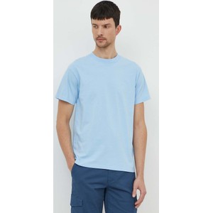 Niebieski t-shirt answear.com z bawełny w stylu casual